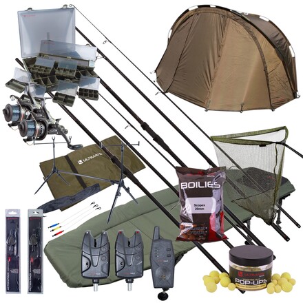 Ensemble de pêche à la carpe de nuit Ultimate Mega Complete Carp Night Fishing Set