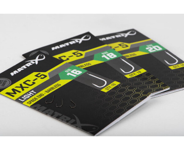 Haczyki na Białą Rybę Matrix MXC-5 Barbless Spade End (10szt.)