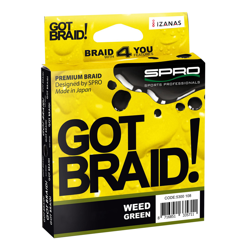 spro braided fishing line Spro Got Braid! 1500m Braided Line