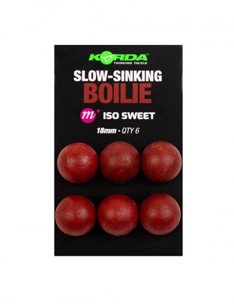 Korda Slow Sinking Boilie ISO Sweet (18mm) (6 Stuks)