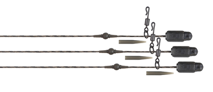 Fox Edges Naturals Heli-Clip Rigs Copper Core 50lb 75cm (3 Pieces)