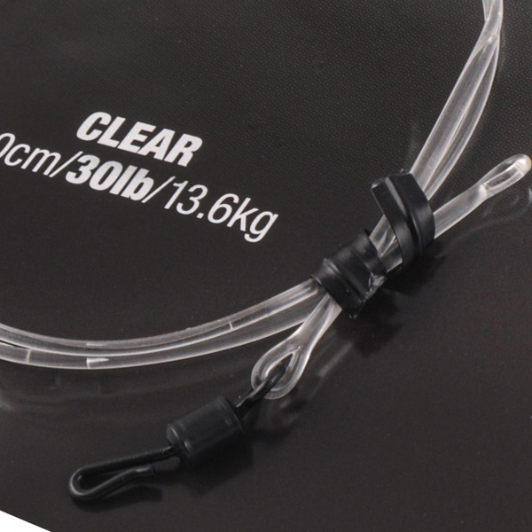 Korda Dark Matter Líder 50cm, QC Swivel - Clear