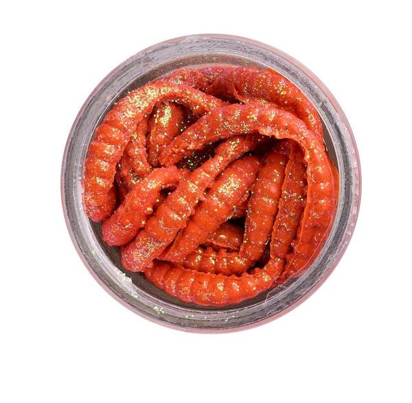 Przynęta Pstrągowa Berkley Powerbait Power Scales Honey Worm 2.5cm (55 sztuk) - Orange/Scales