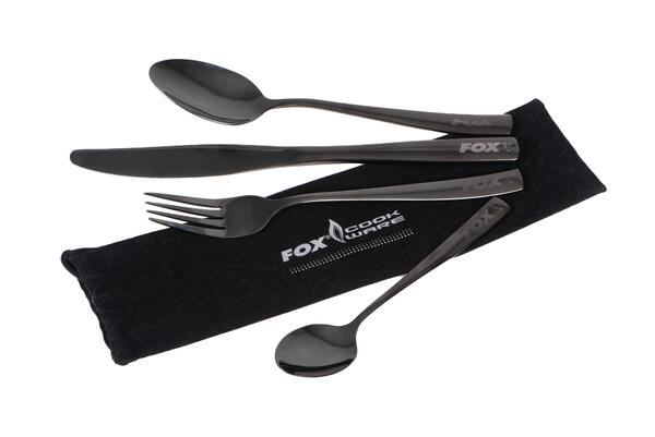 Fox Cookware Black Stainless Cutlery Set (4pcs)