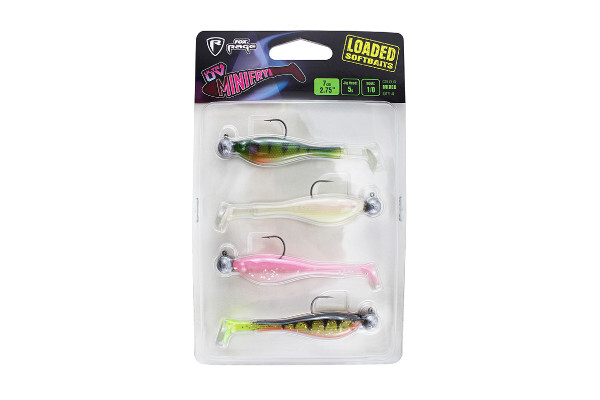 Fox Rage Mini Fry Loaded UV Mixed Colour Pack 7cm 1/0 (5g) (4stuks) - Mix Pack Clear Water