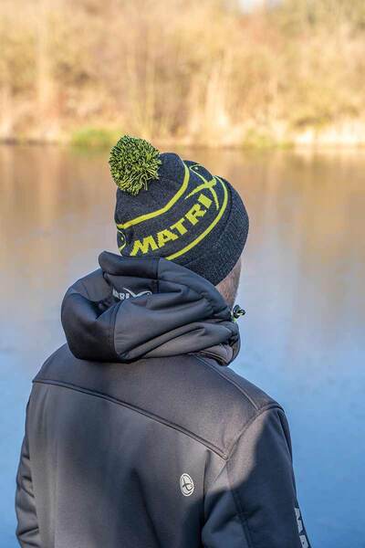 Matrix Lime & Grey Bobble Hat