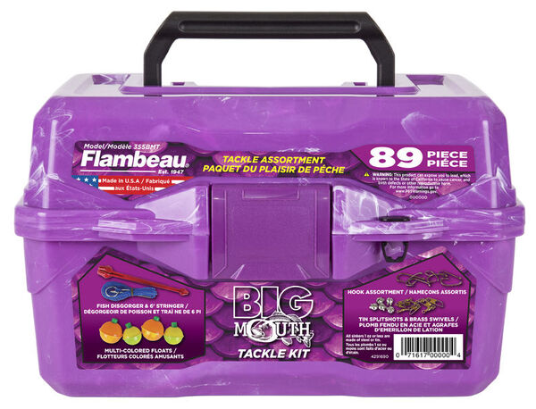 Flambeau Big Mouth Tackle Box Kit - Purple Swirl