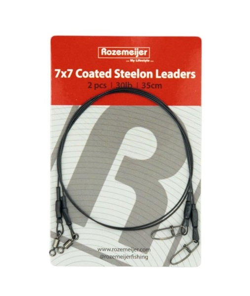 Rozemeijer 7x7 Coated Steelon Leaders 35cm (2 Stuks)