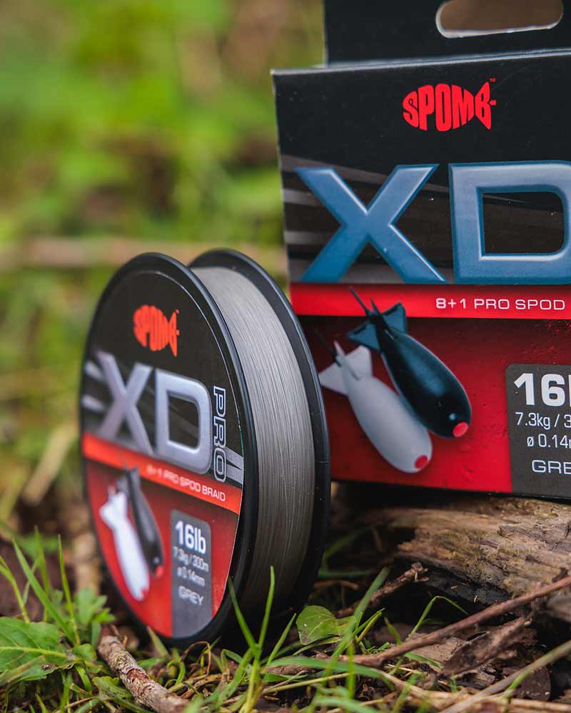 FOX Spomb X Pro DBL004 Fil Tressé 8+1 Gris 300m 0,18mm - Pour Spombing Et Spodding