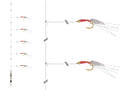Daiwa GrandW. Mackerel Rig 360 2/0 - Blanco/Rojo