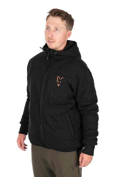 Fox Collection Sherpa Jas Black/Orange