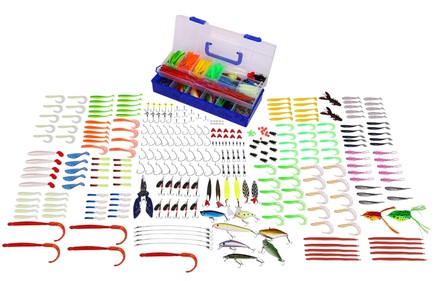 Fish4All Multi Lure Box Hard, Soft & Metal + Pliers (328pcs)