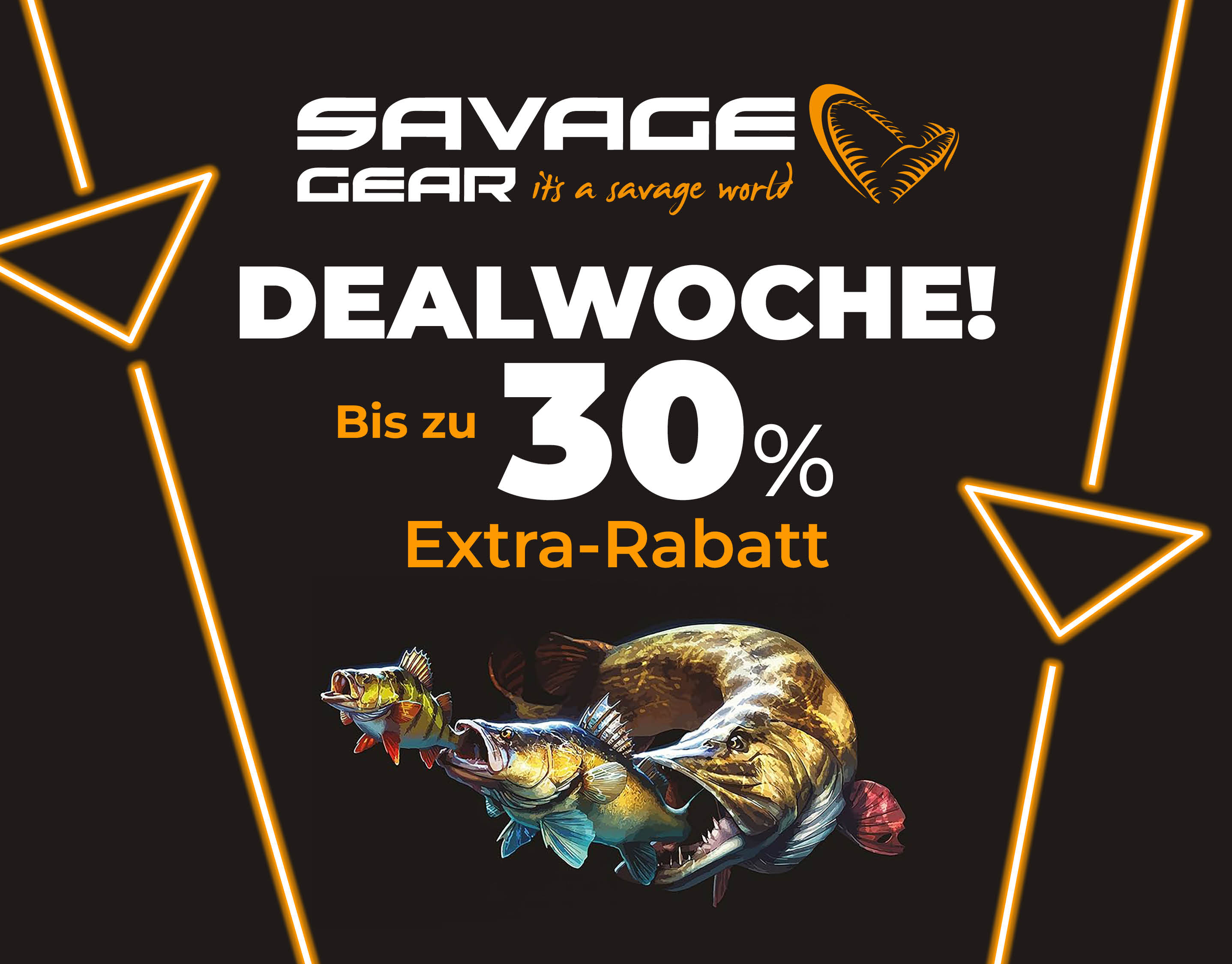 Subbanner: Tot 30% Savage Gear (Weekactie)