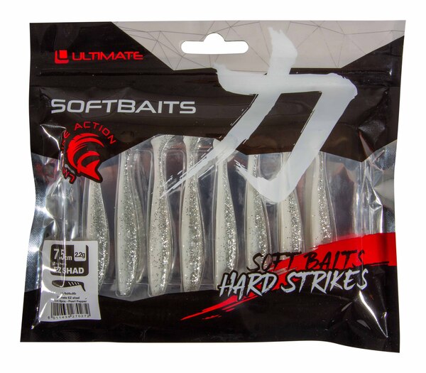 Ultimate EZ Shad 7.5cm (8 Sztuk) - Pearl Pepper