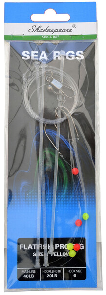 Shakespeare Flatfish Pro Sea Rig - Plastic (Yellow)