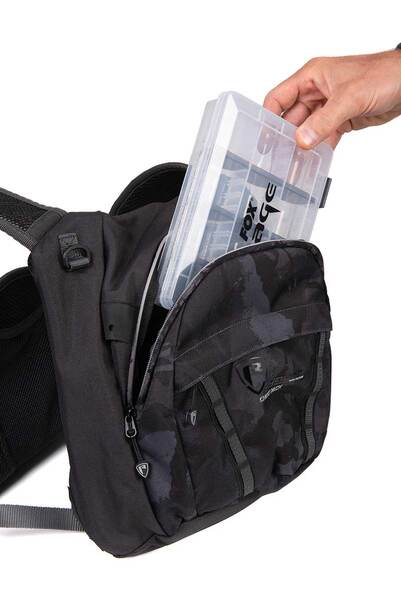 Fox Rage Camo Voyager Chest Pack (Incl. 2 Tackle boxes)