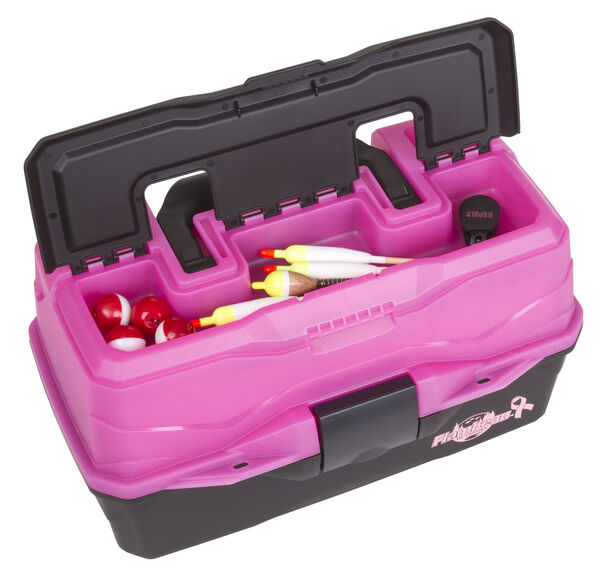 Flambeau Classic Fishing Tray - Classic 2-Tray Frost Series Pink