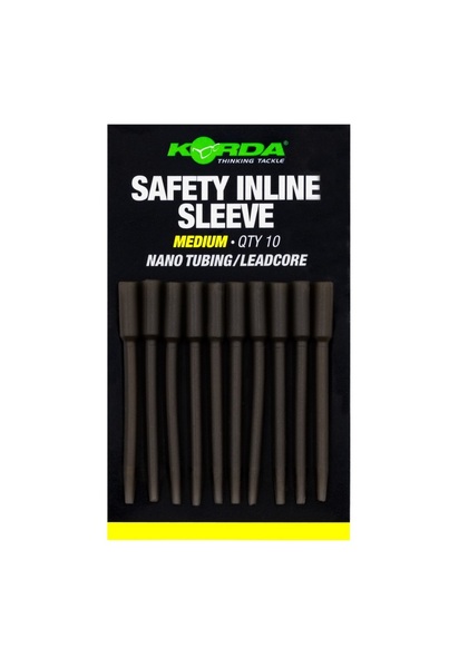 Korda Safety Inline Sleeve Nano Tubing/Leadcore (10 Stuks)