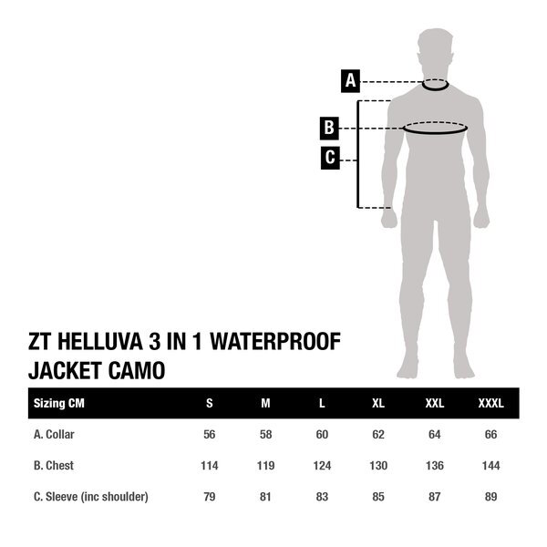 Nash ZT Helluva 3 in 1 Jacket Camo