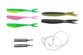 Kit Ultimate Dropshot Senza piombo 150cm 0.30mm 10 + 11.5cm (10g) (9pcs) - Bright