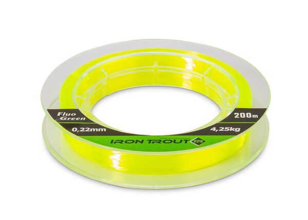 Iron Trout Super Line Fluo Green Nylon Lijn (200m)