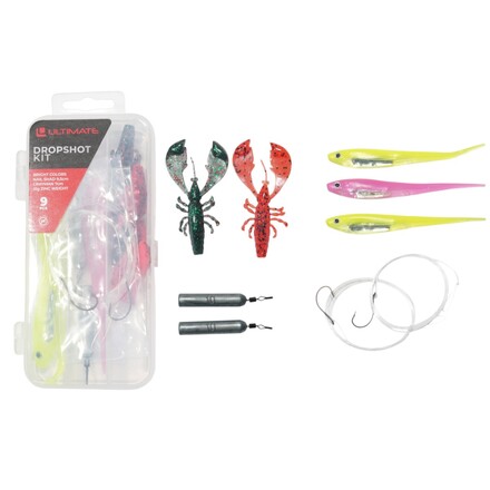 Ultimate Dropshot Kit Loodvrij 150cm 0.30mm 7 + 9.5cm Bright (10g) (9pcs)