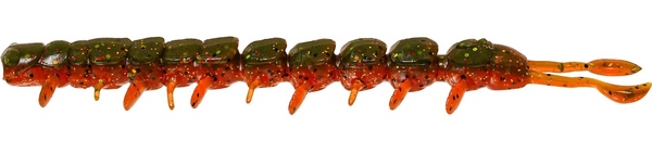 Westin Centipede Creaturebait 9,5 cm (4 pzas.) - Motoroil Moss