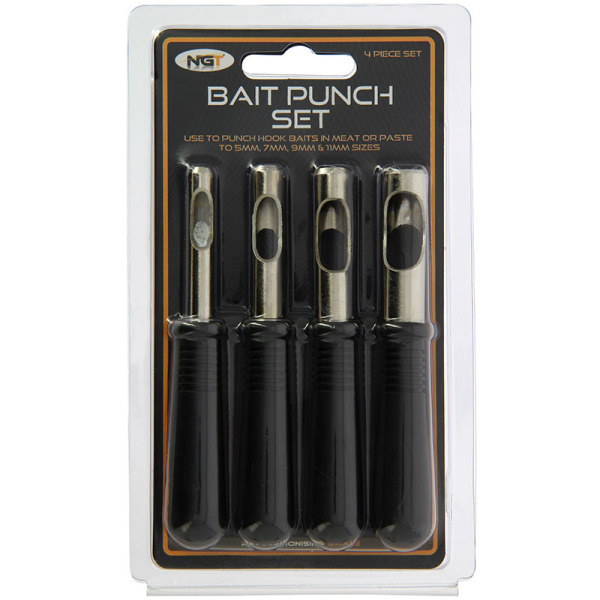 NGT Bait Punch Set (4 verschillende maten)