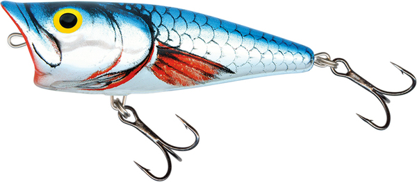 Salmo Pop Floating Oppervlakte Kunstaas 6cm (7g) - Silver Metallic Shiner