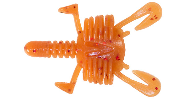 Reins Small Crab, 12 pcs - #311 - Brown Shrimp Red