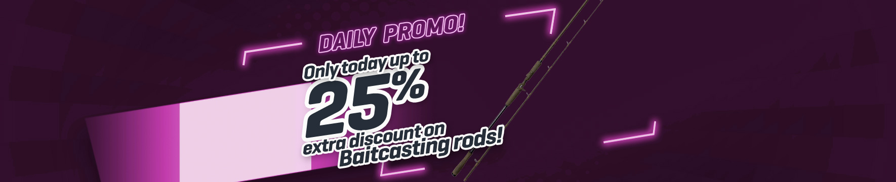 Topbanner: Tot 25% Baitcaster hengels
