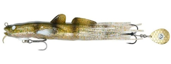 Savage Gear 3D Burbot Tube MS FS Softbait 10"/25.4cm (6.7oz/190g) - Walleye Flash