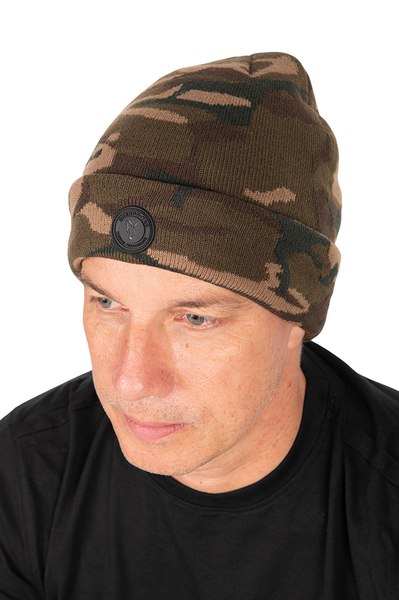 Fox Camo Sherpa Tec Beanie Fishing Hat