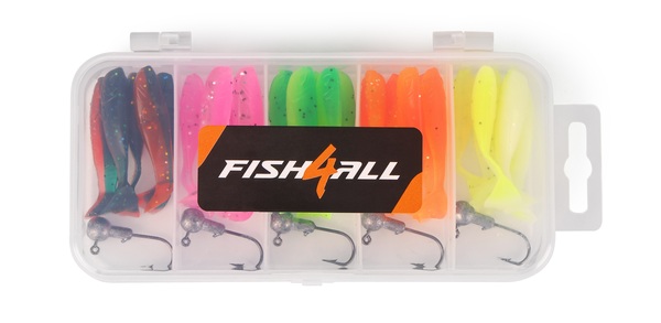 Fish4all Mini Softbait & Jighead Box (30pcs)