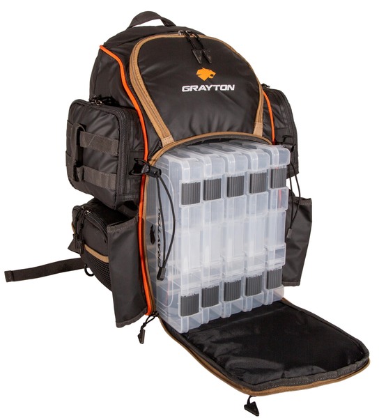 Grayton Tough Gear Multi Backpack (Incl. 5 Tackleboxen)