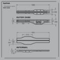 NuFish Defenda 1.95m Rod Case Witvis Foudraal