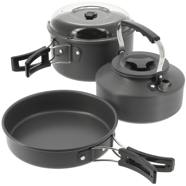 NGT Outdoor Cooking Set - NGT Aluminium ketel- en pannenset