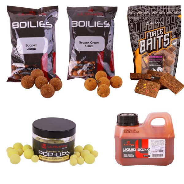 Pack d’appâts carpe complet Scopex Ultimate