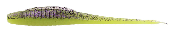 Zeck BA Shaky Stick Shad 10cm (7pcs) - Purple Chartreuse