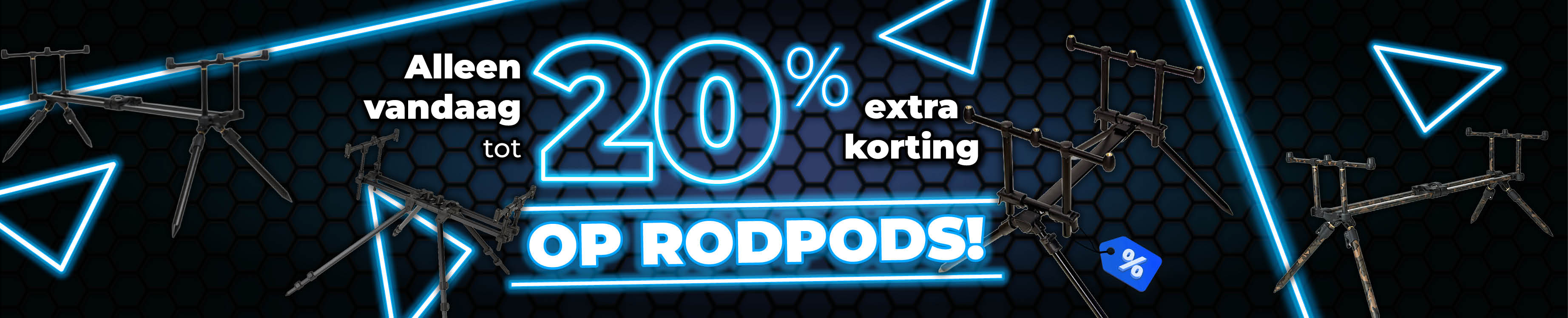 Topbanner: Tot 20% Rodpods (Blauw)