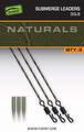 Fox Edges Naturals Submerge Leaders 75cm (3 Stuks)