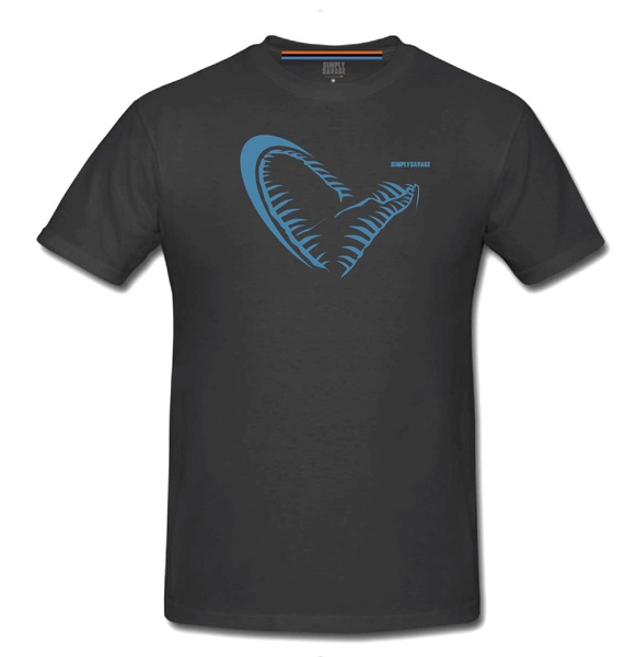 Savage Gear Simply Savage Jaw Tee Dark Grey Melange XL