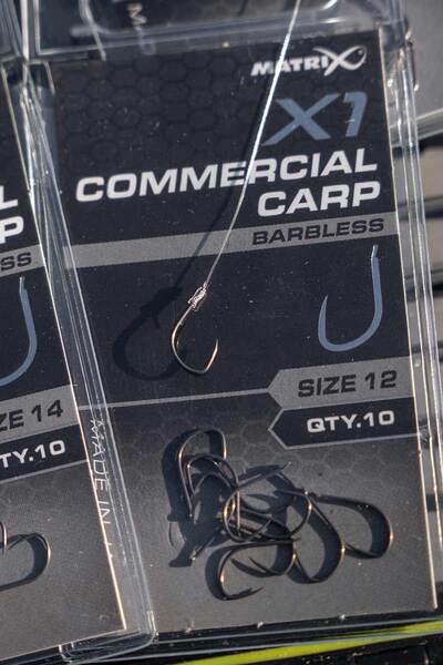 Haczyki Bezzadziorowe Matrix X1 Commercial Carp (10 Sztuk)