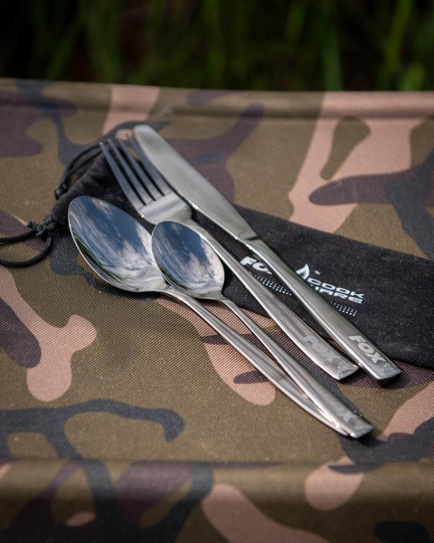 Fox Cookware Black Stainless Cutlery Set (4pcs)