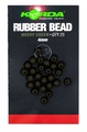 Korda 4mm Rubber Bead (25 pieces) - Muddy Brown