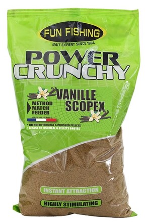 Fun Fishing Power Crunchy Lokvoer Vanille Scopex (2kg)