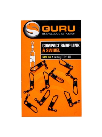 Guru Compact Snap Link And Swivel Size 14 (10 Stuks)