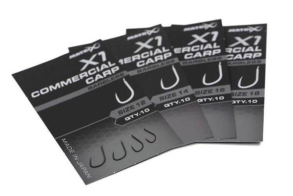 Haczyki Bezzadziorowe Matrix X1 Commercial Carp (10 Sztuk)