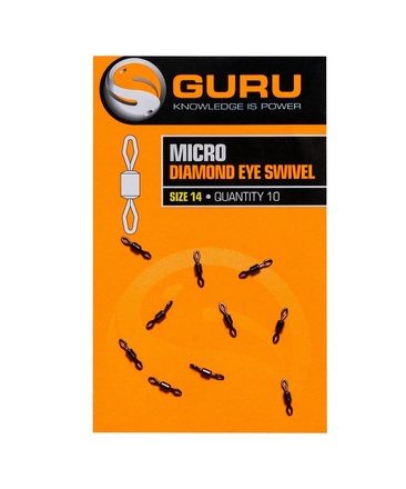 Guru Micro Diamond Eye Swivel Maat 14 (10 Stuks)