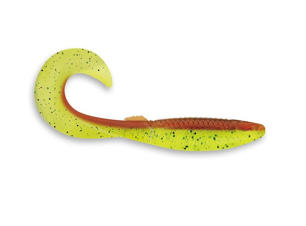 Rapala Crushcity Curl 3 Shad 9.2cm (4g) - Motor Oil Chartreuse